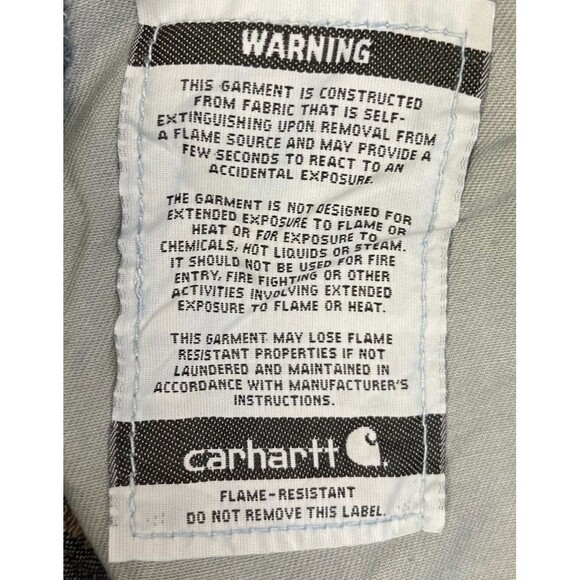 Carhartt FR Jeans Men's 33x34 Original Fit Flame Resistant Utility Workwear Blue - Picture 7 of 12